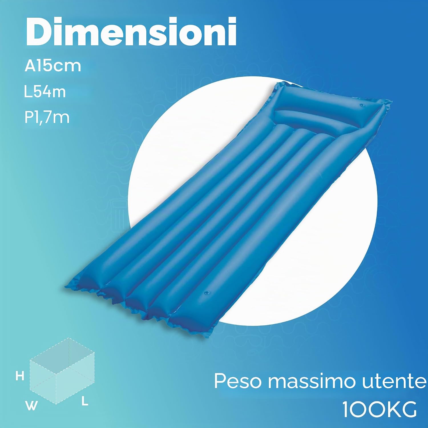 Bestway 44007 Materassino Summer Essential (170 x 54 x 15 cm)