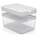 Set 3 Organizzatori Frigo Rotho CAUMA (1,3 l + 2,6 l + 4,65 l) - Stokkisti In Brescia