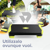 BILDER Step per Allenamento Aerobico e di Equilibrio - 68 x 28 x 15 cm