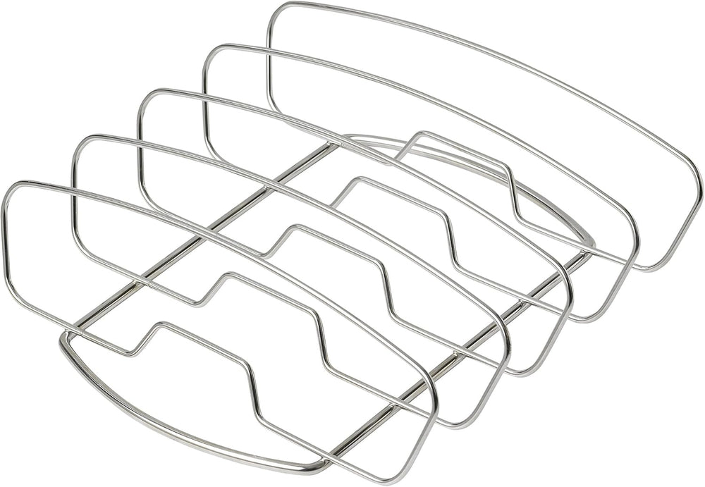 WEBER (Compatibile Dancook) Supporto Multiuso in Acciaio Inox per Costine e Arrosti – Porta-Costine Reversibile per Cottura Verticale (Art. 120 141) Generico