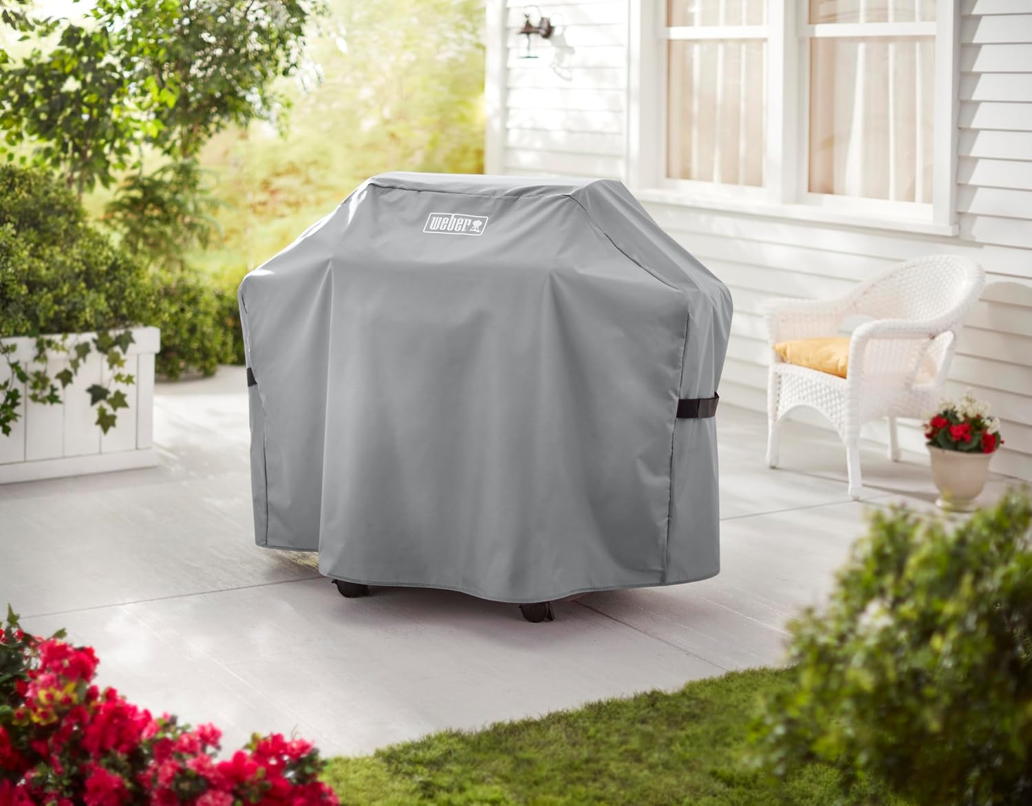 WEBER Custodia Premium Barbecue (Art. 7178) – Borsa Organizzatore Portatile in Tessuto (Grigio) Weber