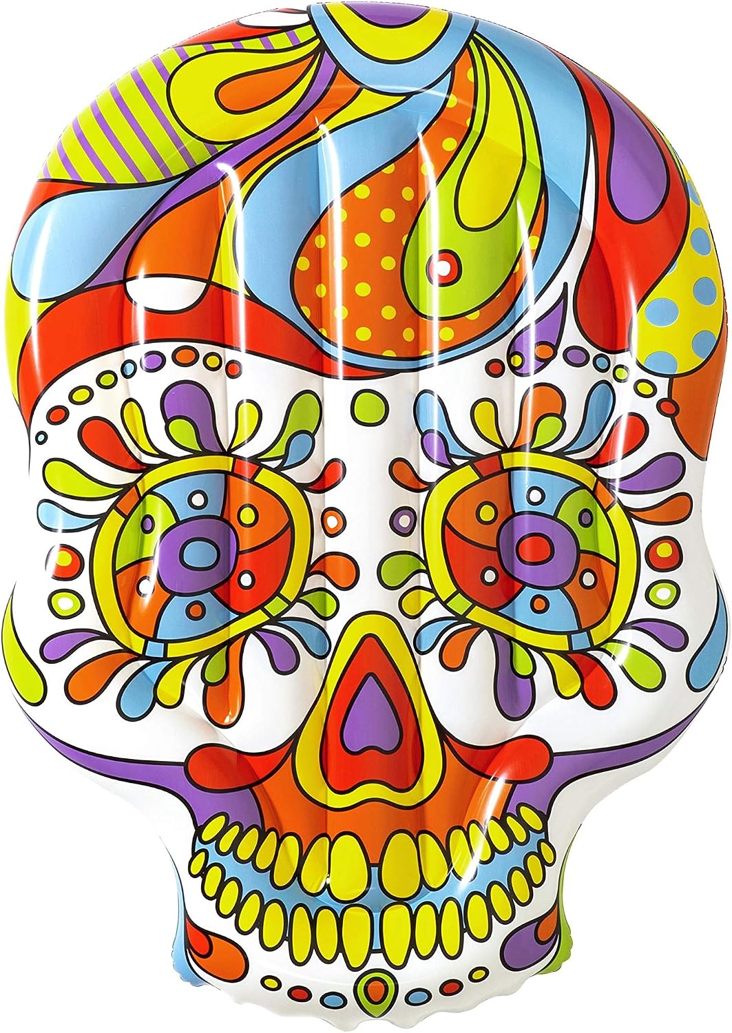Bestway 43194 Isola Gonfiabile Mexi-Skull - Materassino Teschio Messicano (193 x 141 cm)