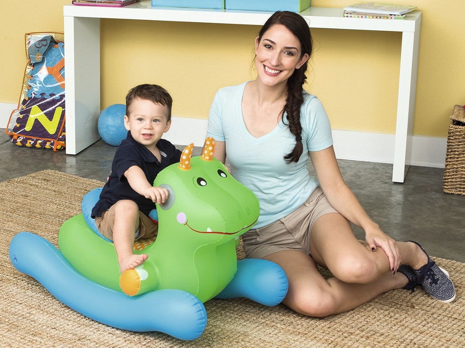 Bestway 52200 Dondolo Gonfiabile Rocking Horse (150 x 89 x 71 cm)