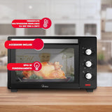 ARDES GUSTAVO DARK AR6238B – Forno Elettrico Ventilato 38 L, 1600 W