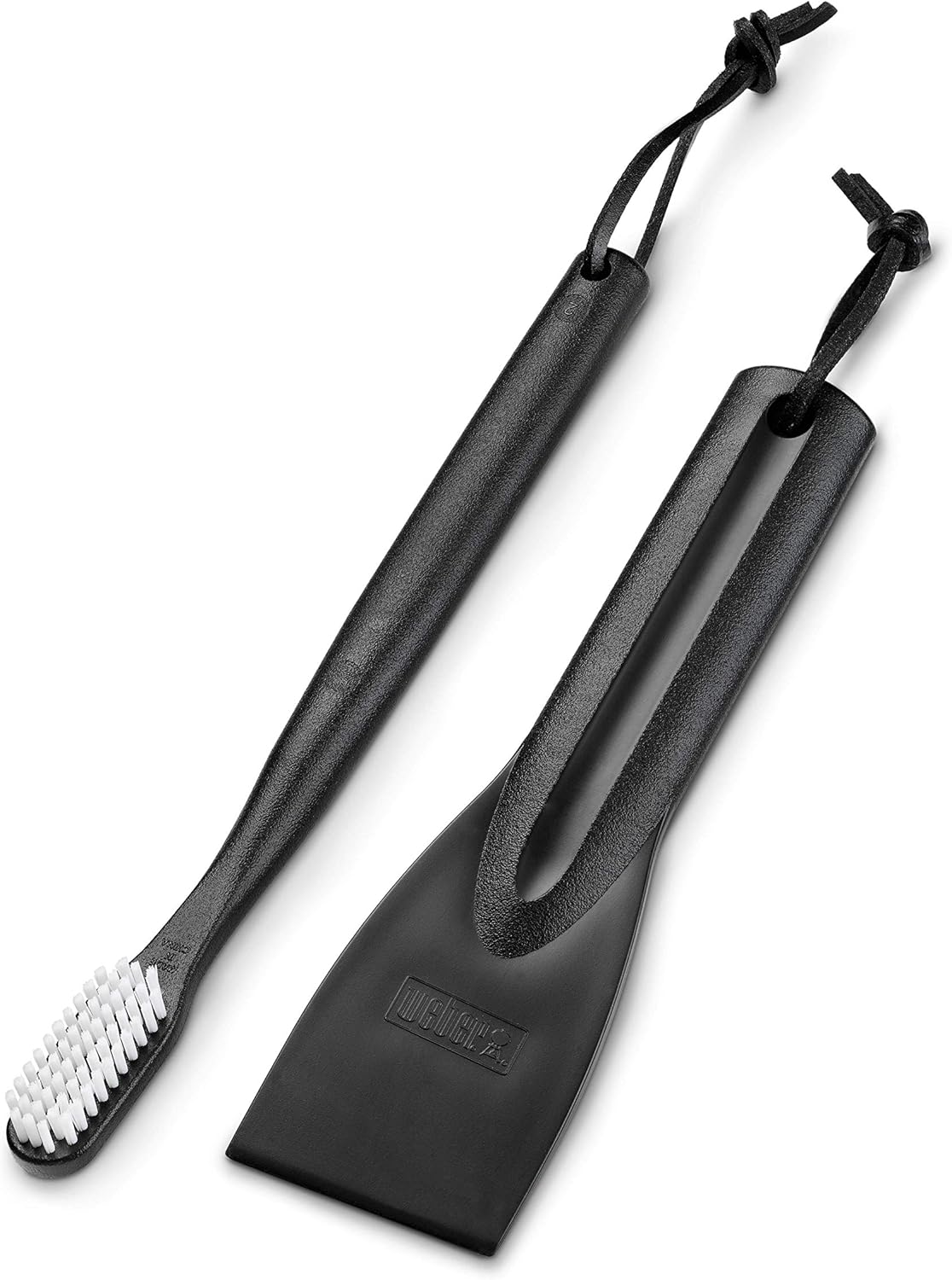 WEBER Set Professionale di Pulizia 2-in-1 per Bruciatori e Camere Grill – Raschietto/Spatola e Mini Spazzola per Manutenzione Profonda (Art. 6202) Weber