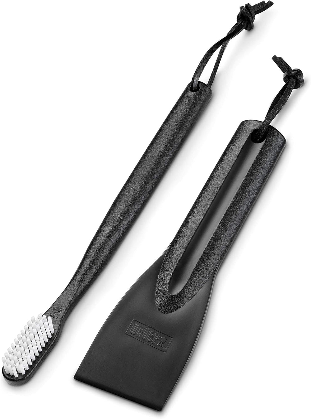 WEBER Set Professionale di Pulizia 2-in-1 per Bruciatori e Camere Grill – Raschietto/Spatola e Mini Spazzola per Manutenzione Profonda (Art. 6202) Weber