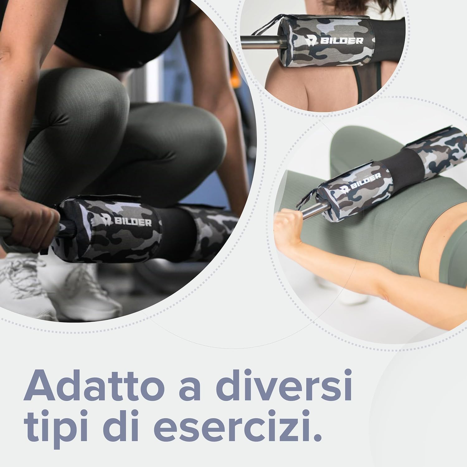 BILDER Cuscino Bilanciere Barbell Pad (44 x 9 x 9 cm)