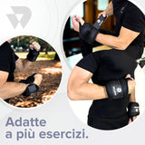 BILDER Coppia Polsini Palestra con Passante per Pollice (45 x 8 cm) 2KG