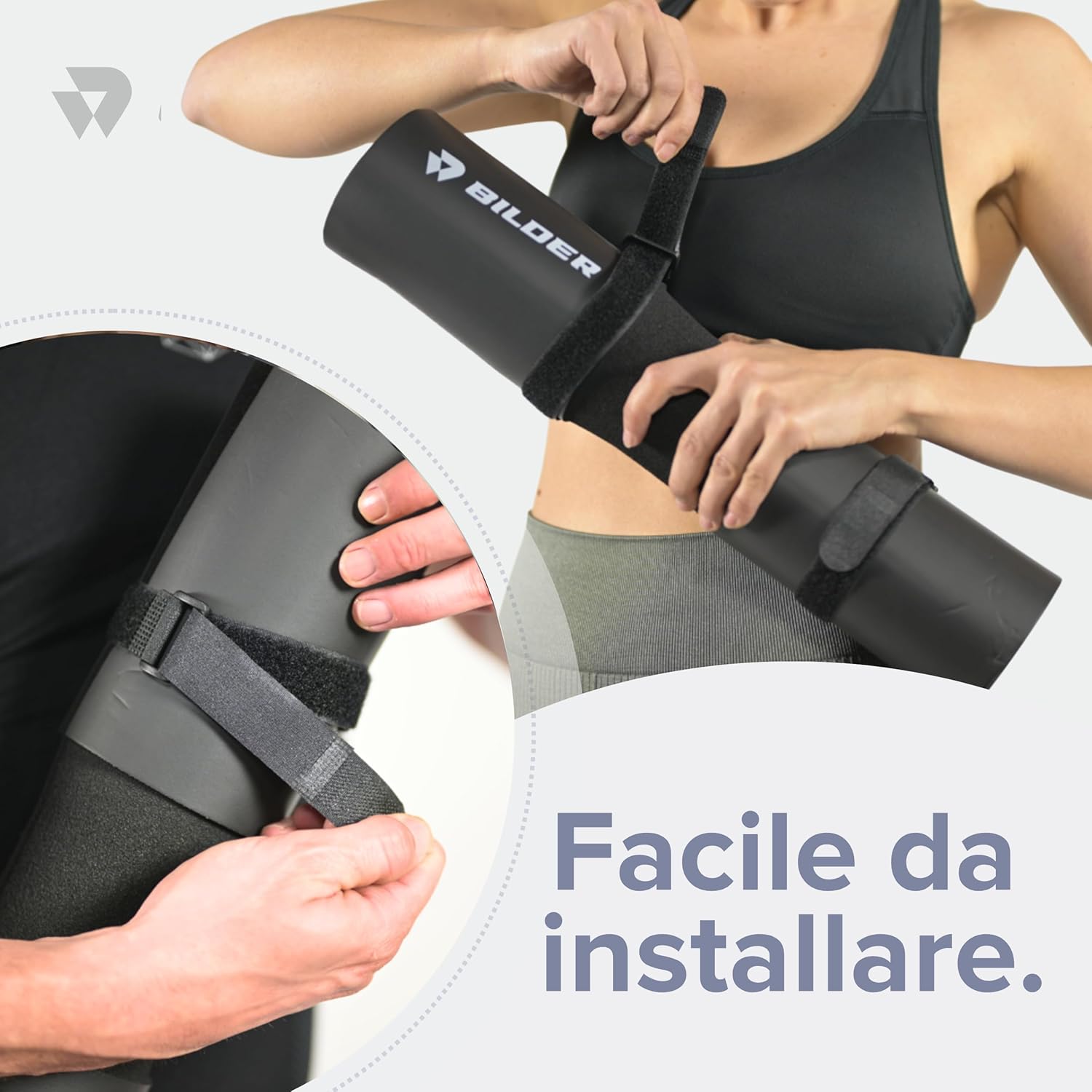 BILDER Barbell Pad Cuscino Bilanciere per Squat e Hip Thrust - 44 x 9 x 9 cm