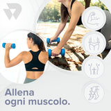 BILDER BLDNEODUMBLB4 coppia manubri da 4 kg azzurri