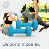 BILDER BLDNEODUMBLB4 coppia manubri da 4 kg azzurri