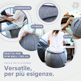 BILDER Cover per Palla Pilates e Fitness in Feltro di Lana per Gym Ball 65 cm - 65 x 65 x 65 cm