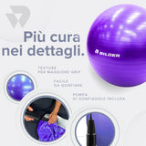 BILDER Fitball 65 cm – Palla Fitness Antiscivolo con Pompa
