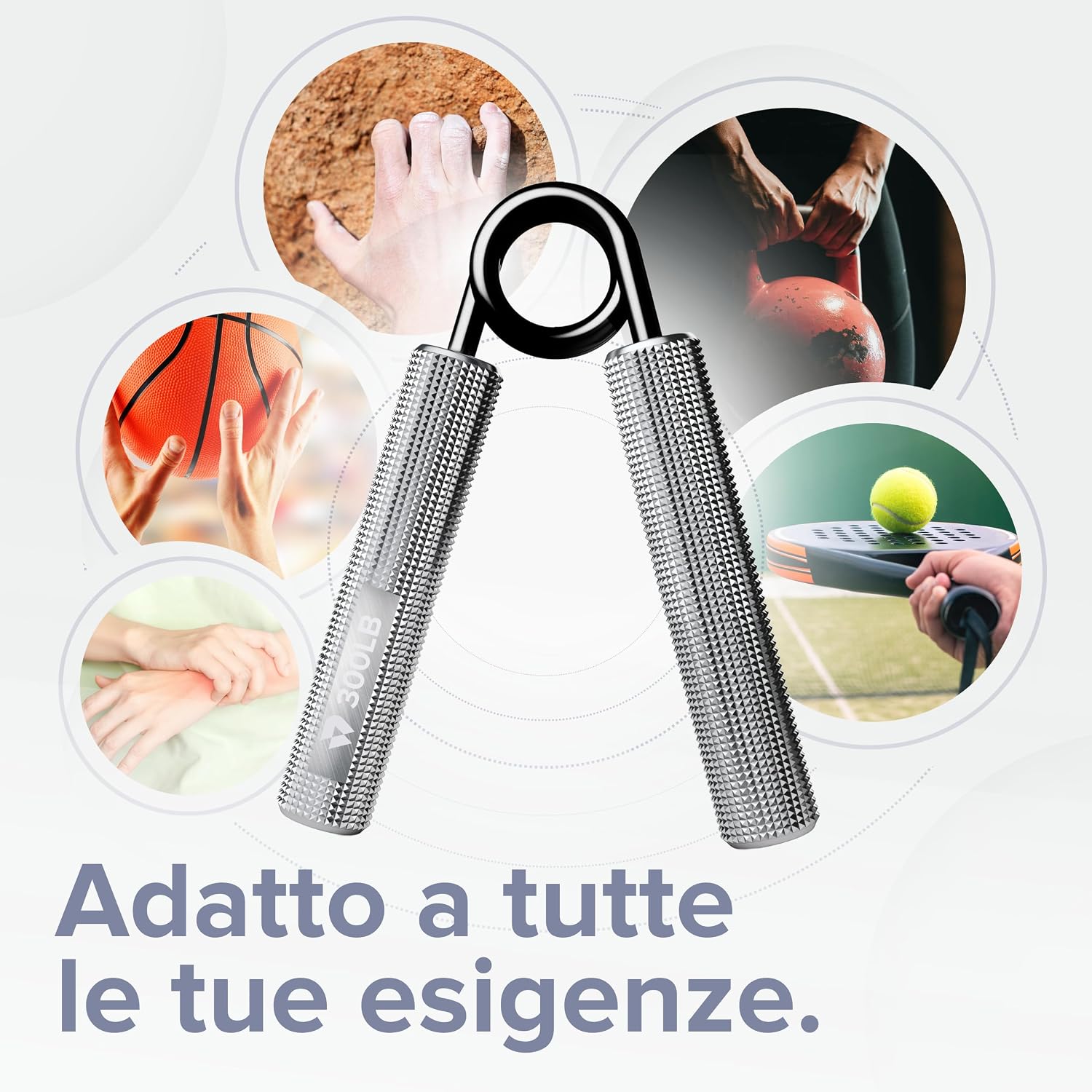 BILDER Hand Grip Pinza Rinforza Mani e Avambracci in Metallo (14 x 10 x 2 cm)