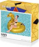 BESTWAY Isola Gonfiabile Cobra d'Oro (180x146 cm) – Materassino Cavalcabile a Tema Esotico e Lussuoso Bestway