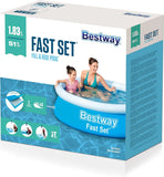 Piscina gonfiabile fuori terra Bestway 57392-4 Fast Set 183 x 51 cm Bestway