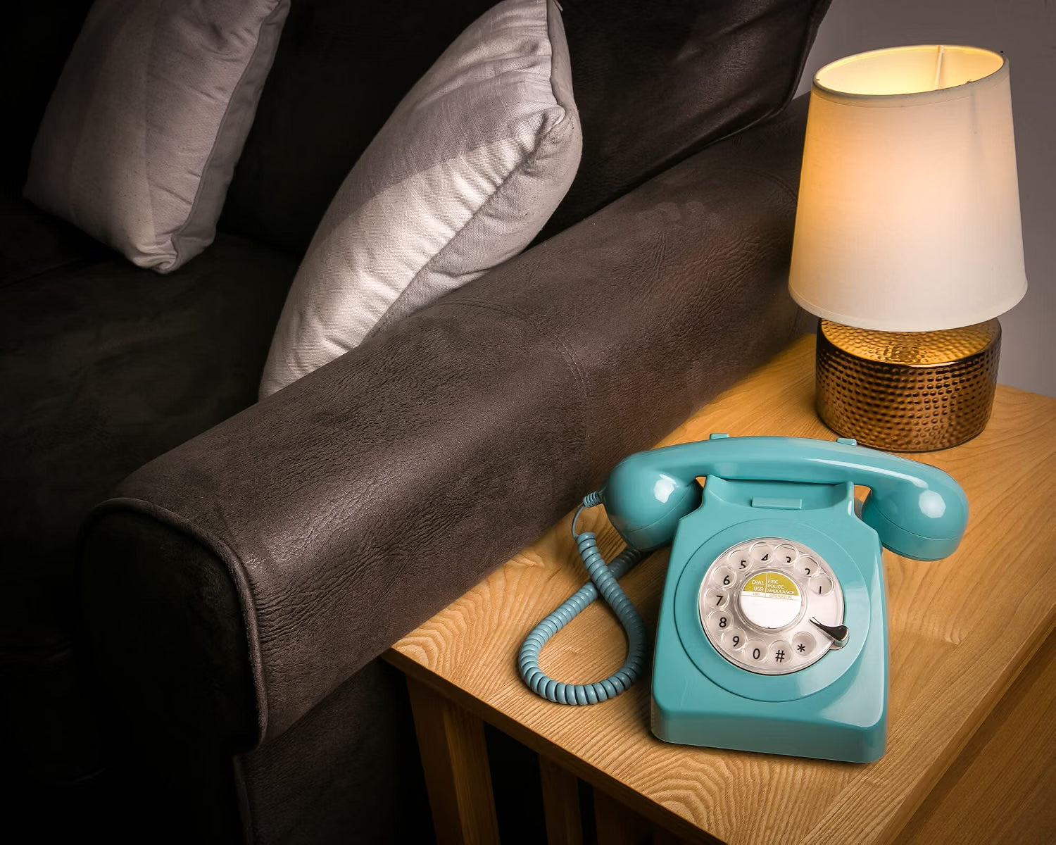 GPO Retro 746 Rotary Blue – Telefono fisso analogico vintage a disco