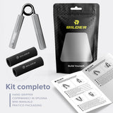 BILDER Hand Grip Pinza Rinforza Mani e Avambracci in Metallo (14 x 10 x 2 cm)