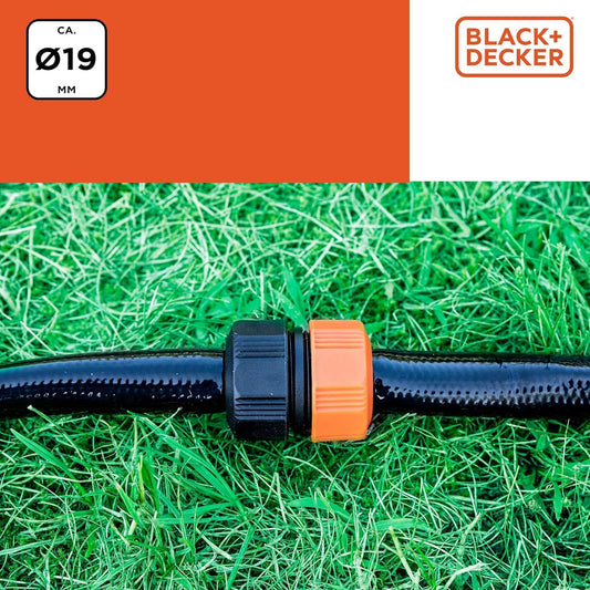 Connettore per Tubo da Giardino Black+Decker - 3/4" (Ø 19 mm)