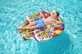 Bestway 43194 Isola Gonfiabile Mexi-Skull - Materassino Teschio Messicano (193 x 141 cm)