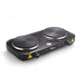 Ardes AR1F20 TIKAPPA F20 - Fornello Elettrico 2 Piastre in Ghisa Ø 15,5 cm (2000W)