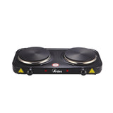 Ardes AR1F20 TIKAPPA F20 - Fornello Elettrico 2 Piastre in Ghisa Ø 15,5 cm (2000W)