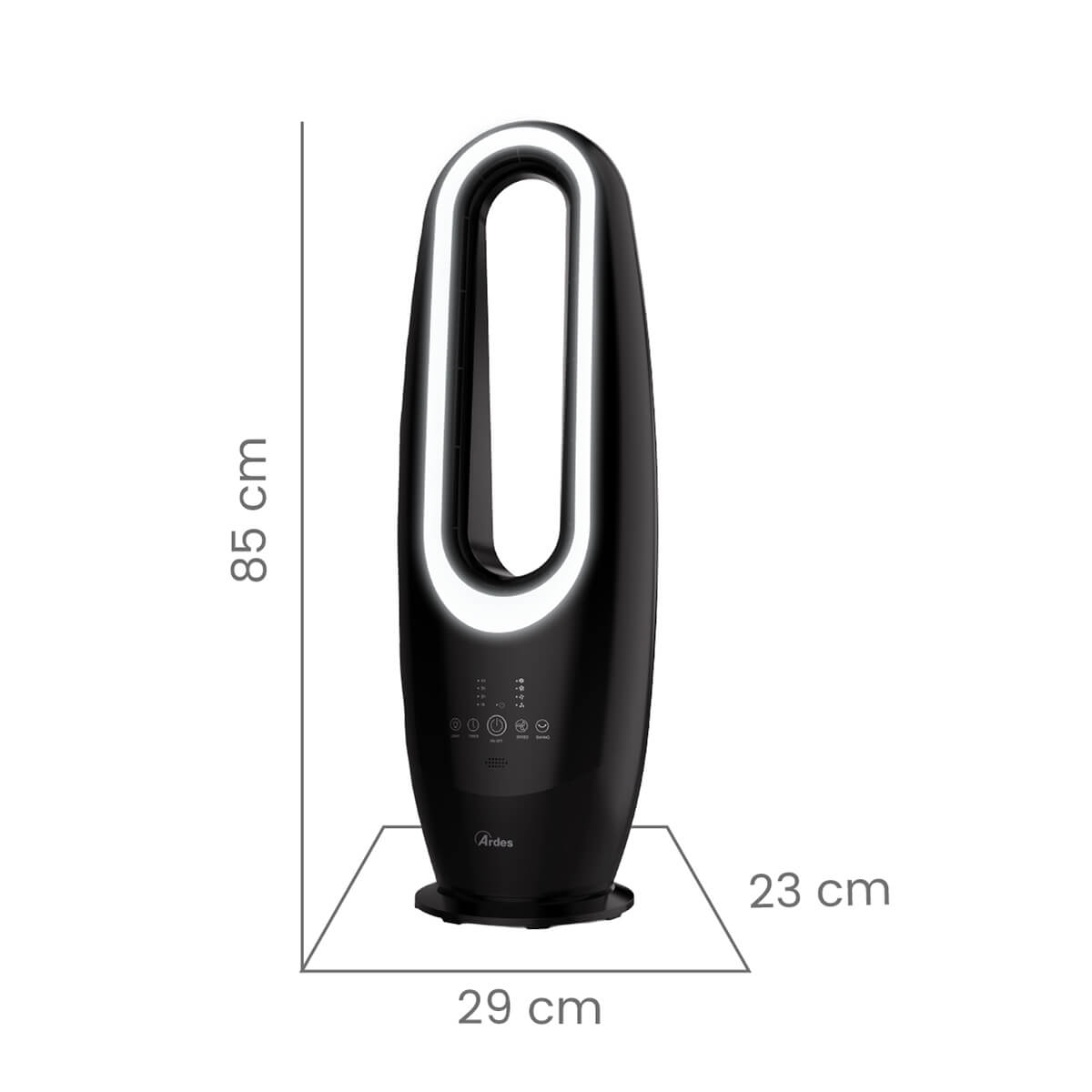 Ardes AR5BL3 DARK MUNA XXL Acceleratore d'Aria Senza Pale - Altezza 85 cm