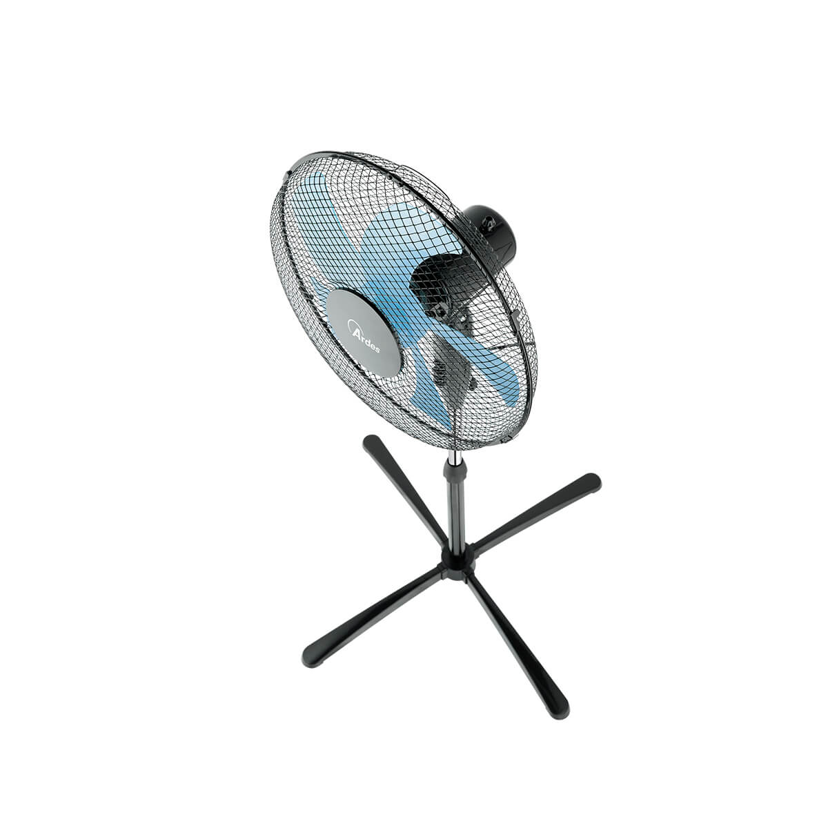Ardes AR5ST40PN STEELO 40PN Ventilatore a Piantana 40 cm - Altezza Regolabile 100-120 cm