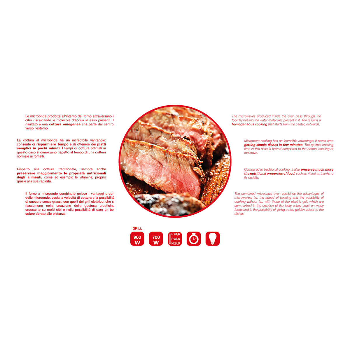 Ardes AR6520G WAVE G Forno a Microonde con Grill 20L - 45 x 36 x 26 cm