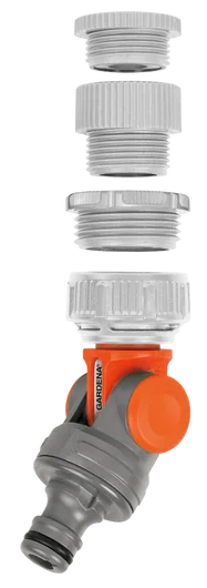 GARDENA Presa Rubinetto Snodata 33,3 mm (G 1") e 26,5 mm (G 3/4") - 2999-20