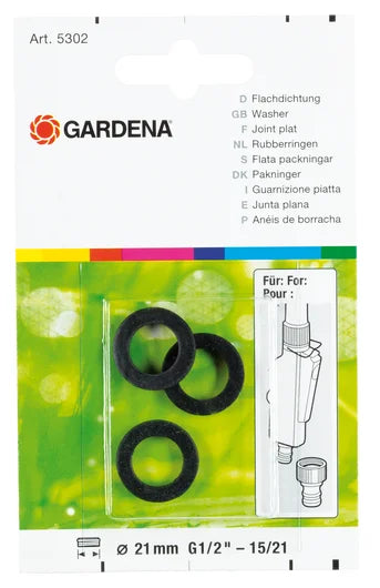 Set guarnizioni piatte GARDENA 33,3 mm (G 1") - Art. 5301-20 Gardena