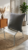 Cuscino da Esterno 60x60 Grigio - Sfoderabile e Idrorepellente