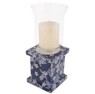 Esschert Design Portacandela Piccolo in Tonalità Blu – Elemento Decorativo Compatto Esschert Design