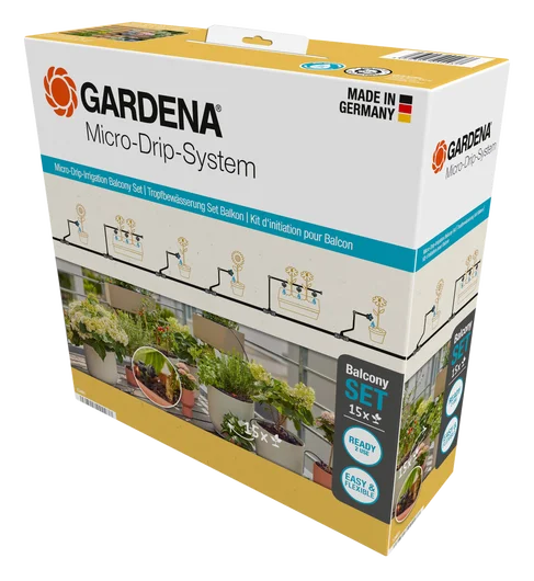 Micro-Drip-System Start Set per Balcone 15 Piante 13401-20