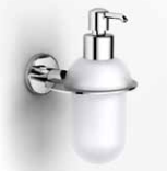 Dispenser Sapone Liquido a Muro di Lusso - Design Classico Ottone Cromato - Linea Palace Bonomi - Elegante Erogatore per Bagno Raffinato Bonomi