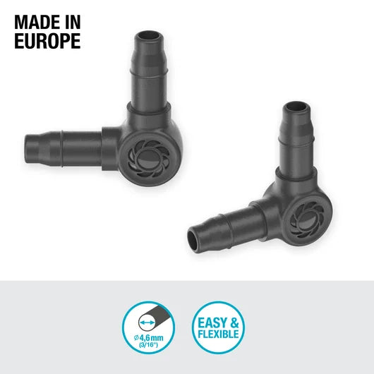 Raccordo a L GARDENA Micro-Drip-System 4,6 mm (3/16") - Art. 13212-26 Gardena
