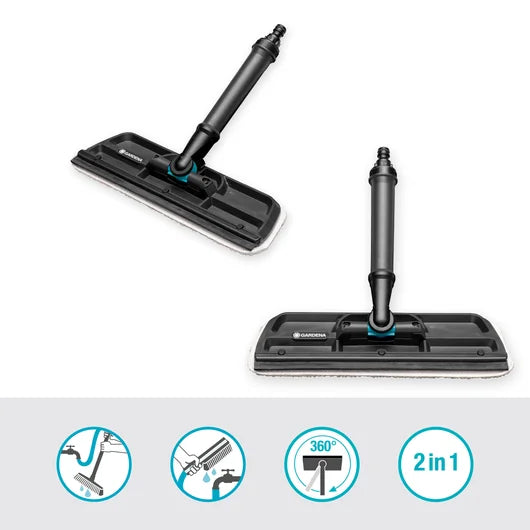 Tergivetri Cleansystem Gardena con Panno Microfibra e Spatola - 18808-20