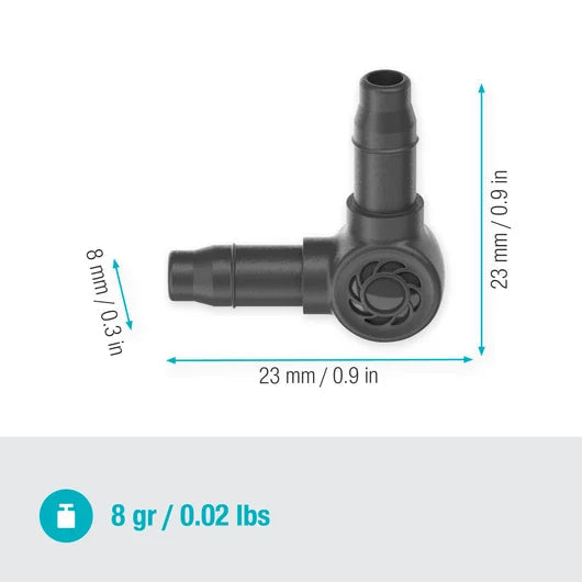 Raccordo a L GARDENA Micro-Drip-System 4,6 mm (3/16") - Art. 13212-26 Gardena