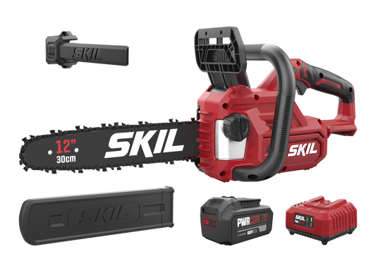 SKIL 0534 AA Motosega a Batteria Brushless 20V - Barra 30 cm con Batteria 4,0 Ah e Caricatore
