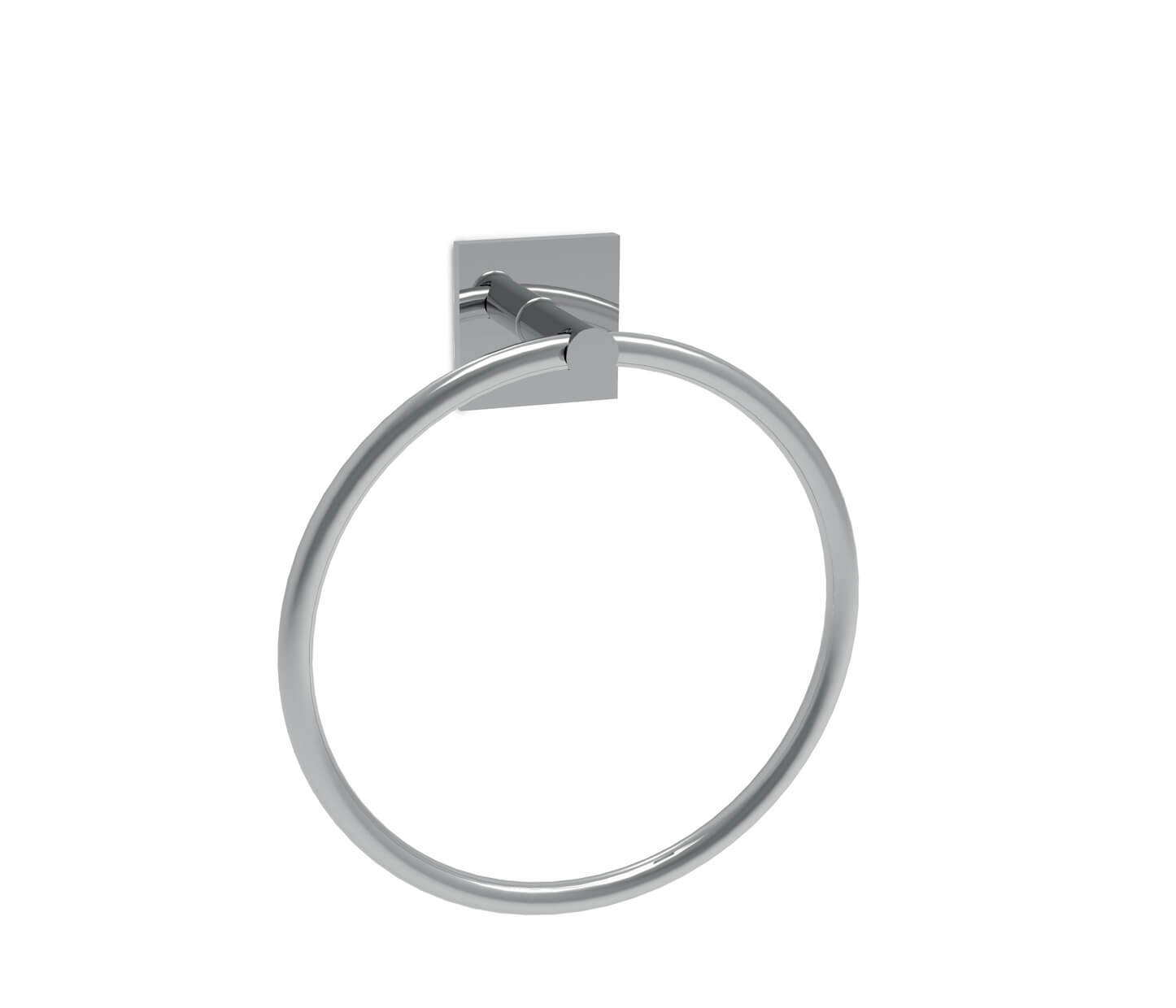 Portasalviette ad Anello Design Moderno - Linea Square Bonomi - Stile Minimalista e Geometrico - Arredo Bagno Contemporaneo Bonomi