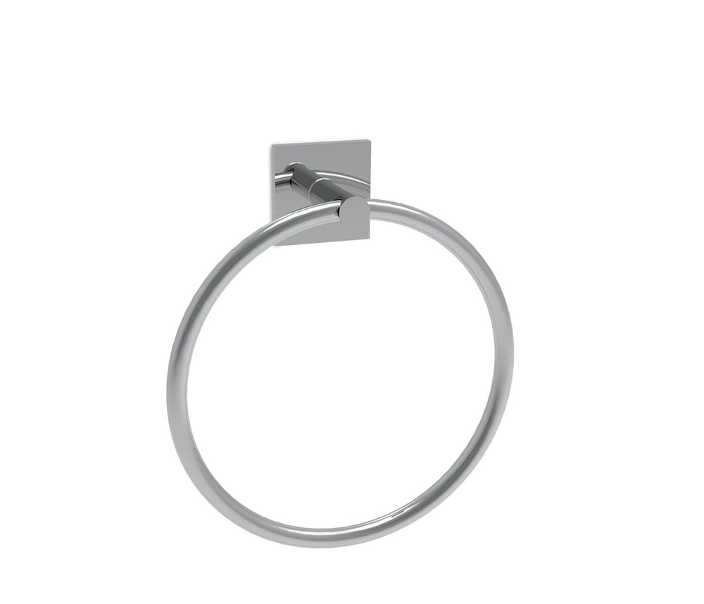 Portasalviette ad Anello Design Moderno - Linea Square Bonomi - Stile Minimalista e Geometrico - Arredo Bagno Contemporaneo Bonomi