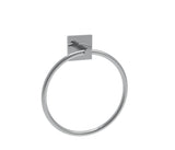 Portasalviette ad Anello Design Moderno - Linea Square Bonomi - Stile Minimalista e Geometrico - Arredo Bagno Contemporaneo Bonomi