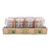 Esschert Design Set 8 Barattoli in Vetro Medi (Taglia M) con Tappo a Chiusura Flip-Top/Meccanica Esschert Design