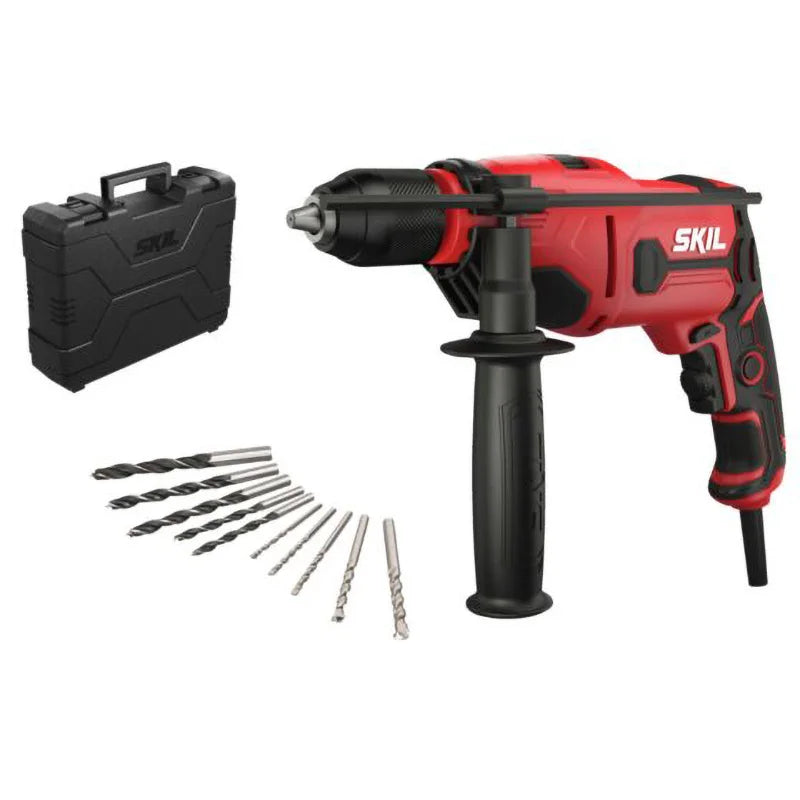 SKIL 6725 GA Trapano a Percussione 710W - Mandrino 13 mm con Valigetta e 10 Punte