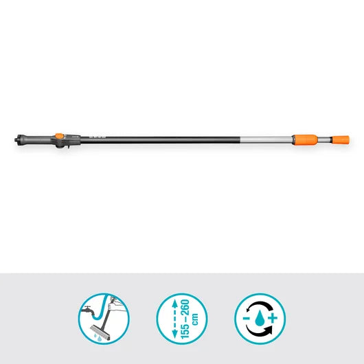 GARDENA Cleansystem Manico Telescopico ad Acqua M - XL (155 - 260 cm) - 18804-20