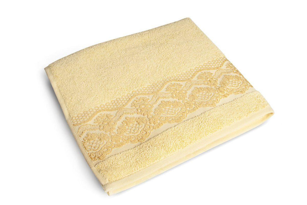 Asciugamano Viso 60x100 cm – 100% Cotone, Giallo Paglierino | Excelsa EXCELSA