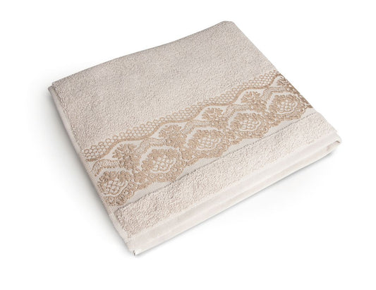 Telo Doccia Spa 100x150 cm – Cotone Morbido, Colore Ecru | Excelsa EXCELSA