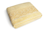 Telo Doccia 100x150 cm – 100% Cotone, Giallo Paglia | Excelsa EXCELSA