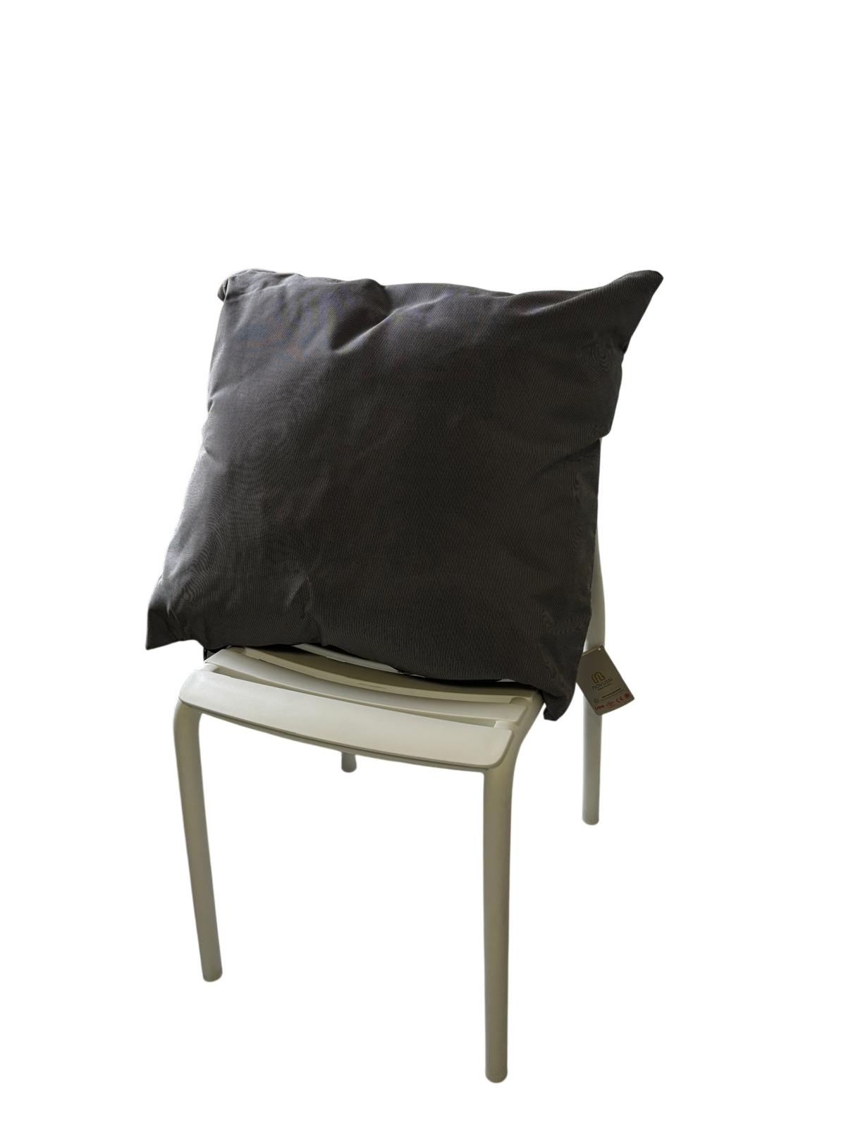 Set 2 Cuscini da Esterno con Federe di Ricambio 50x60 - Grigio
