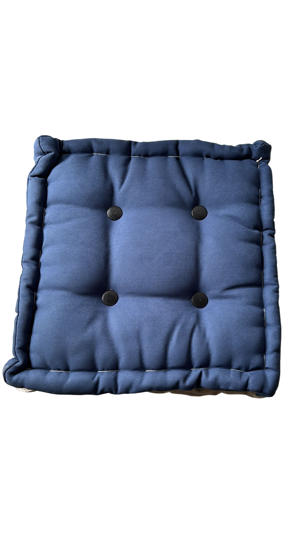 Set 3 Cuscini da Interno 35x35 - 2 Blu e 1 Bianco